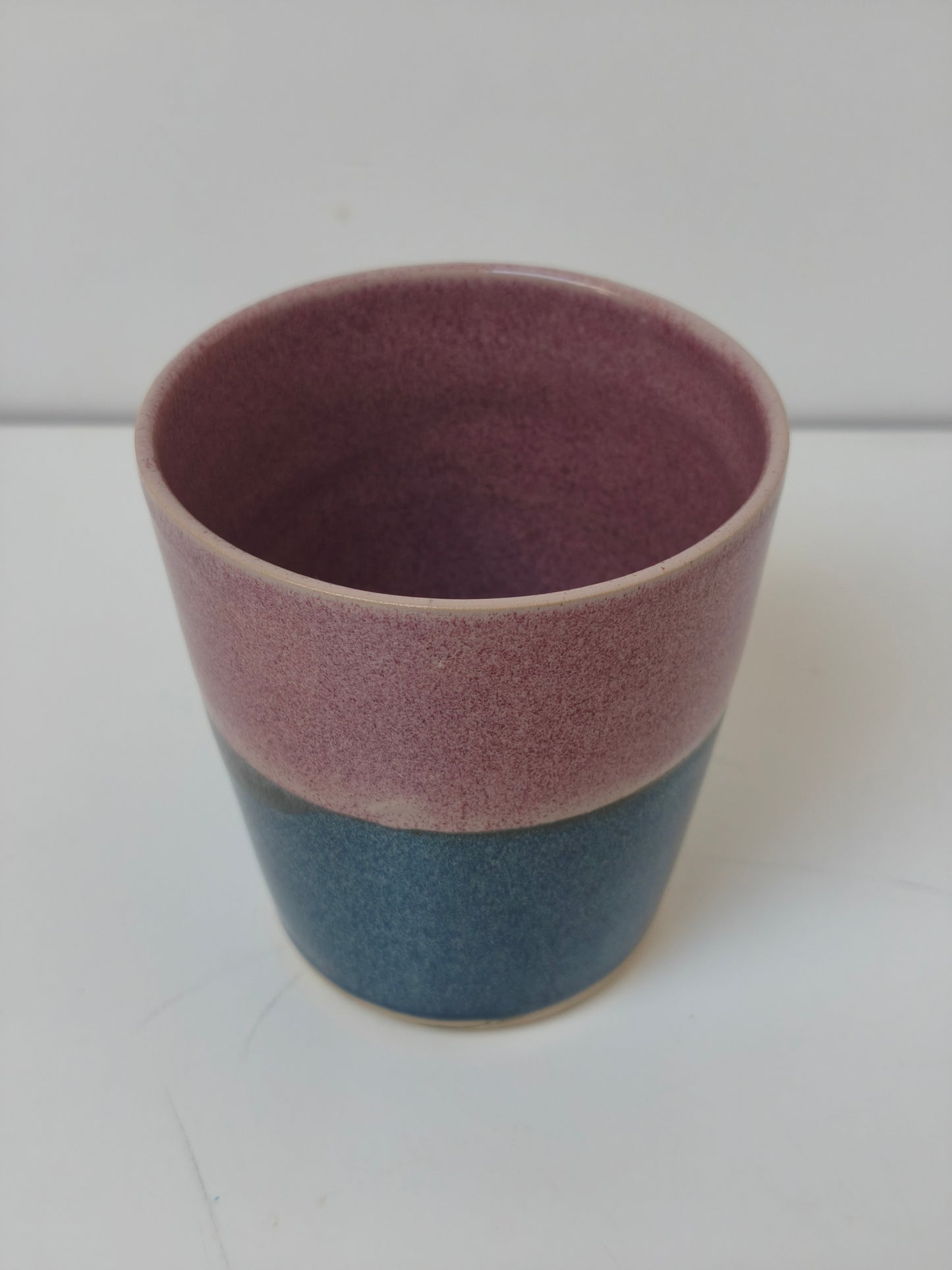 Grand mug rose et bleu
