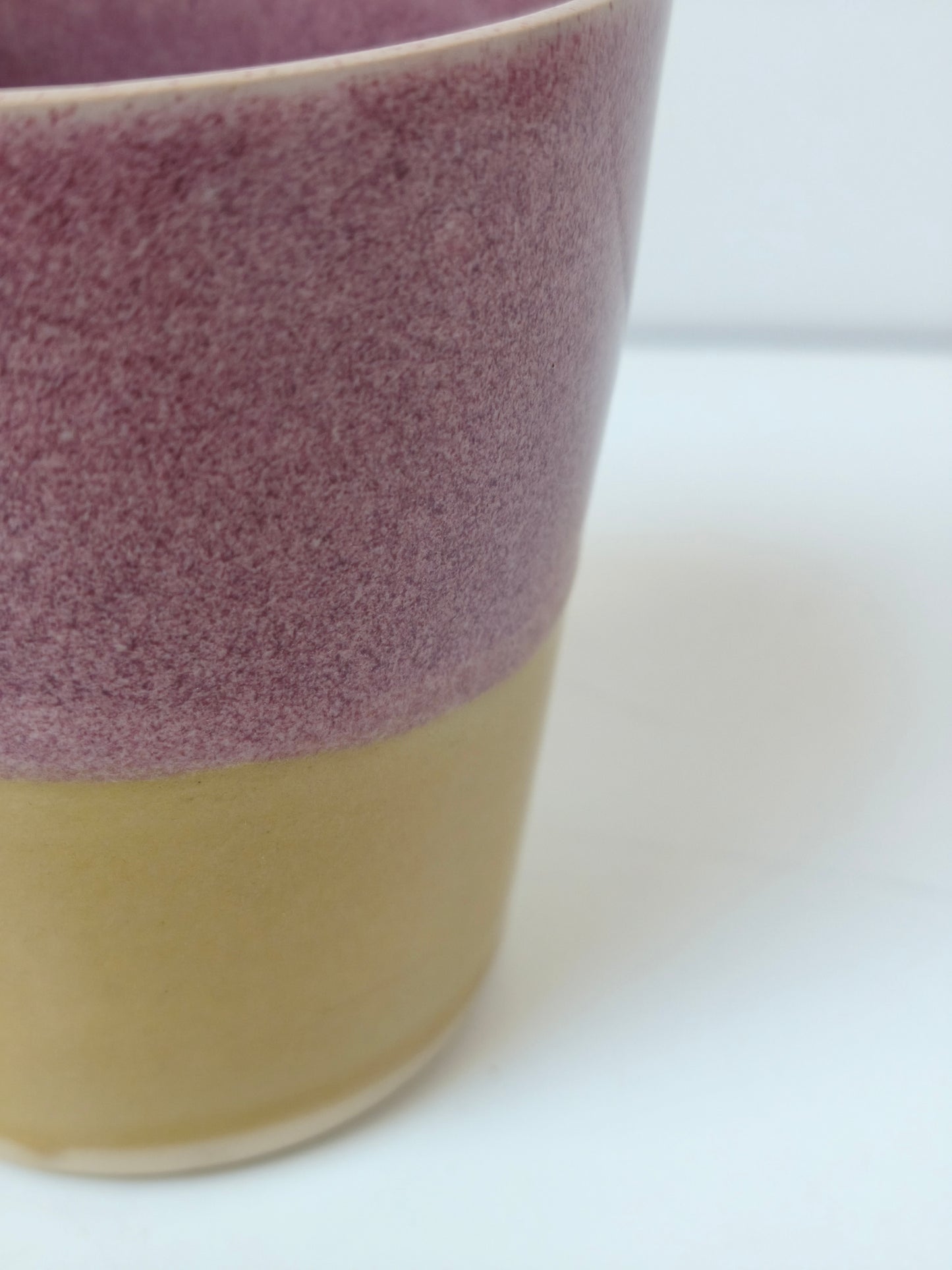 Grand mug rose et jaune
