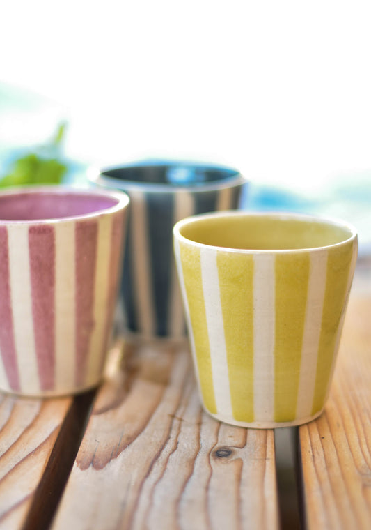 Grand mug rayé