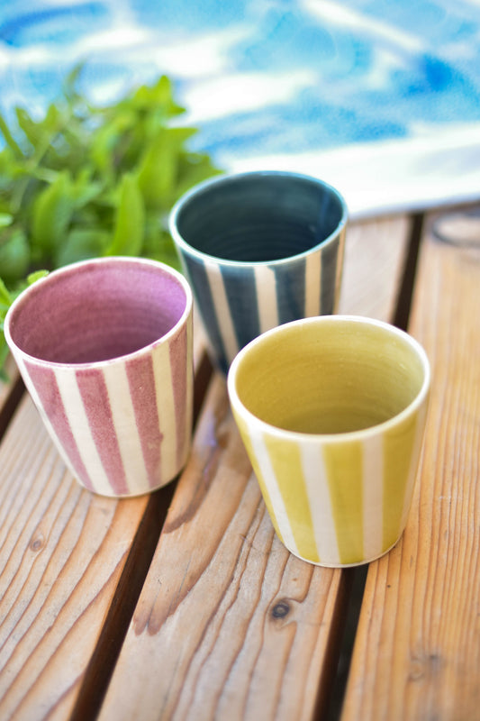 Grand mug rayé
