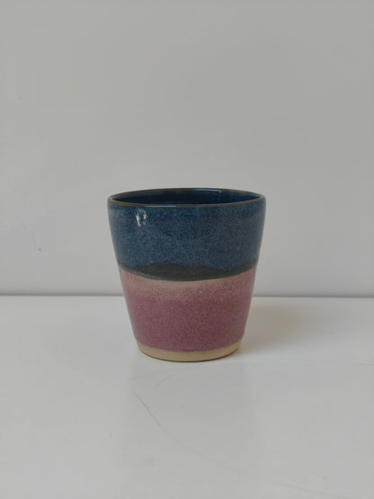 Grand mug bleu et rose