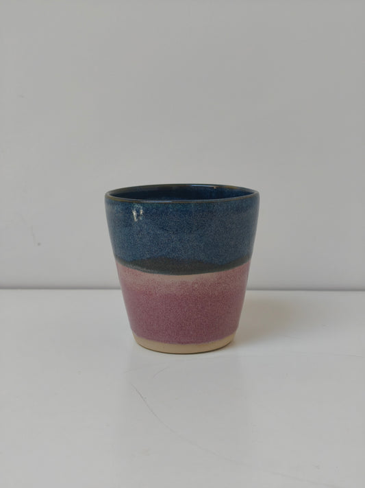 Grand mug bleu et rose