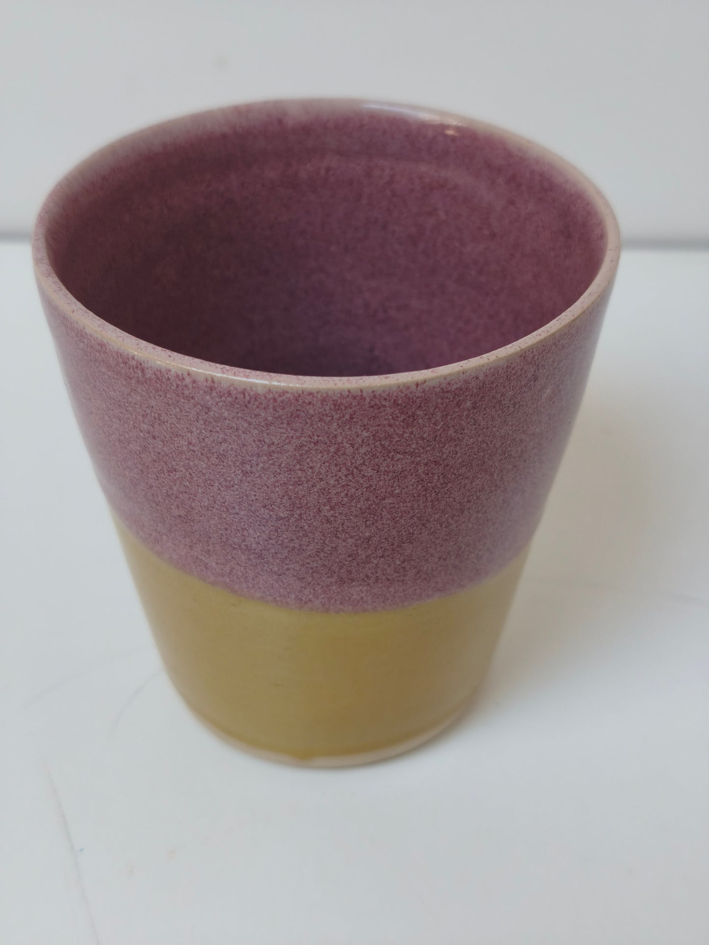 Grand mug rose et jaune