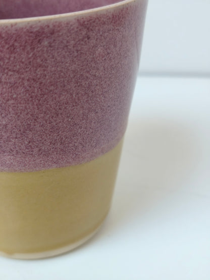 Grand mug rose et jaune