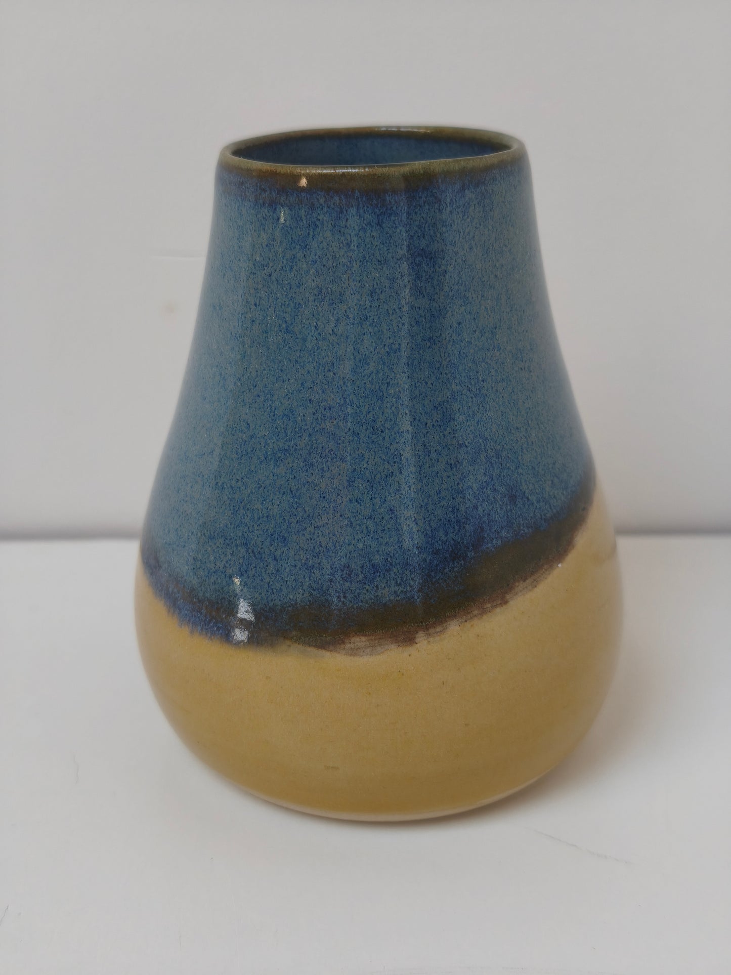 Petit vase Variation – Bleu et Jaune