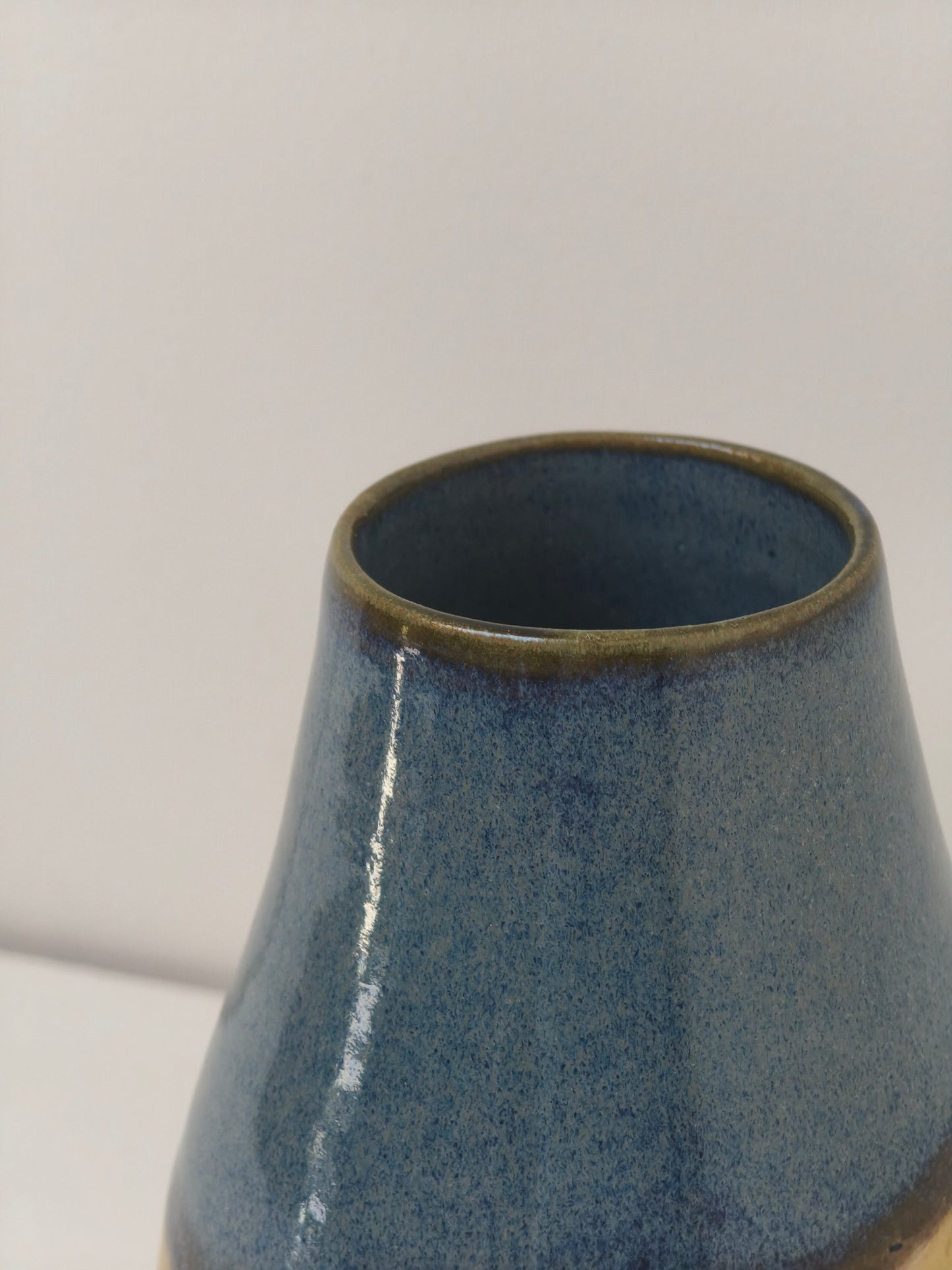 Petit vase Variation – Bleu et Jaune