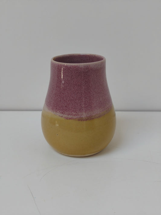 Petit vase Variation – Rose et Jaune