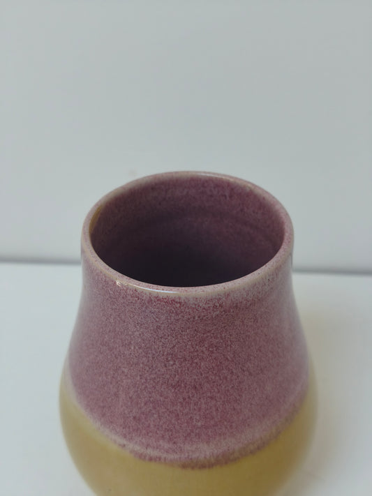 Petit vase Variation – Rose et Jaune