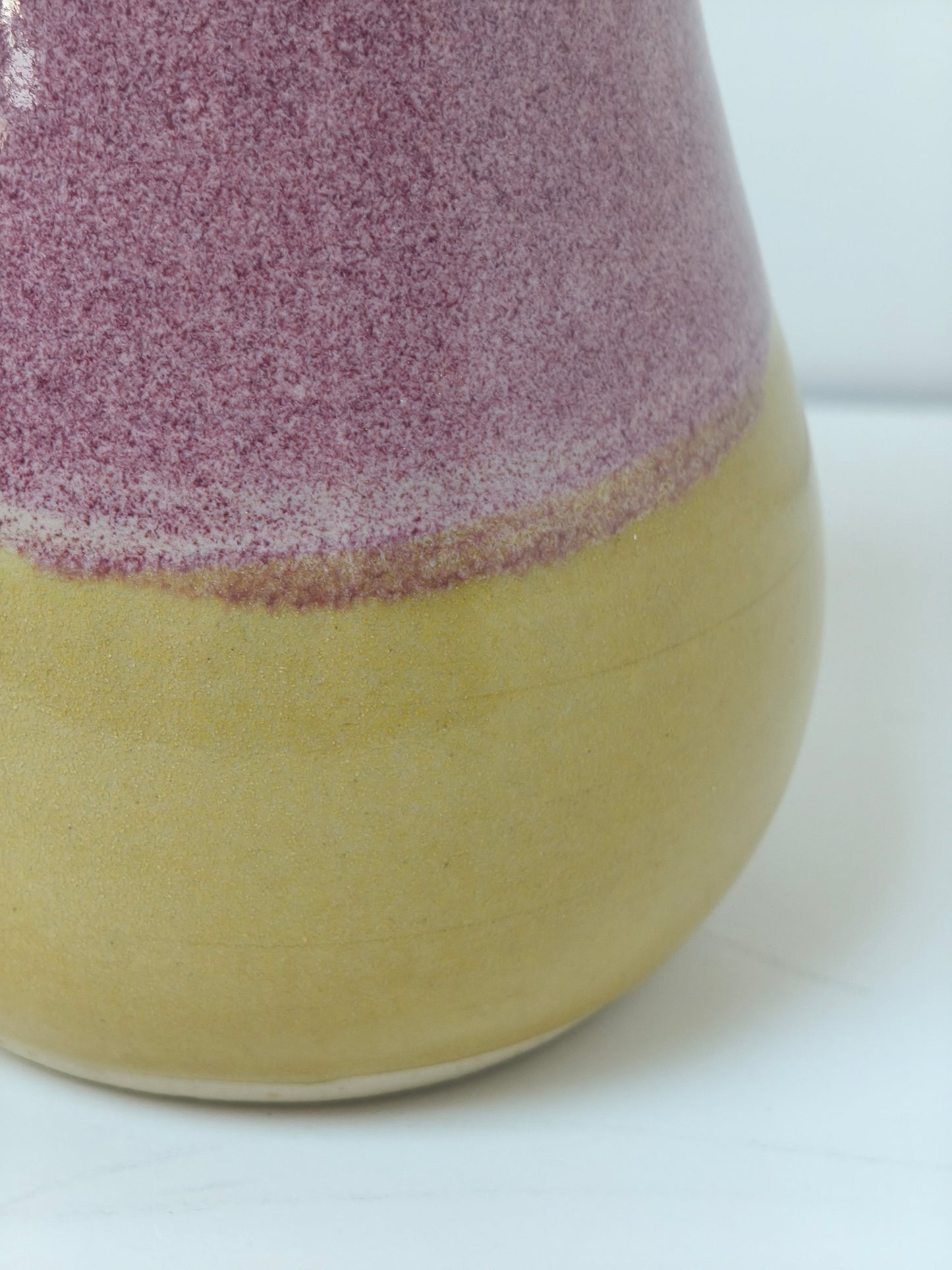 Petit vase Variation – Rose et Jaune