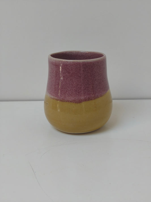 Petit vase Variation – Rose et Jaune