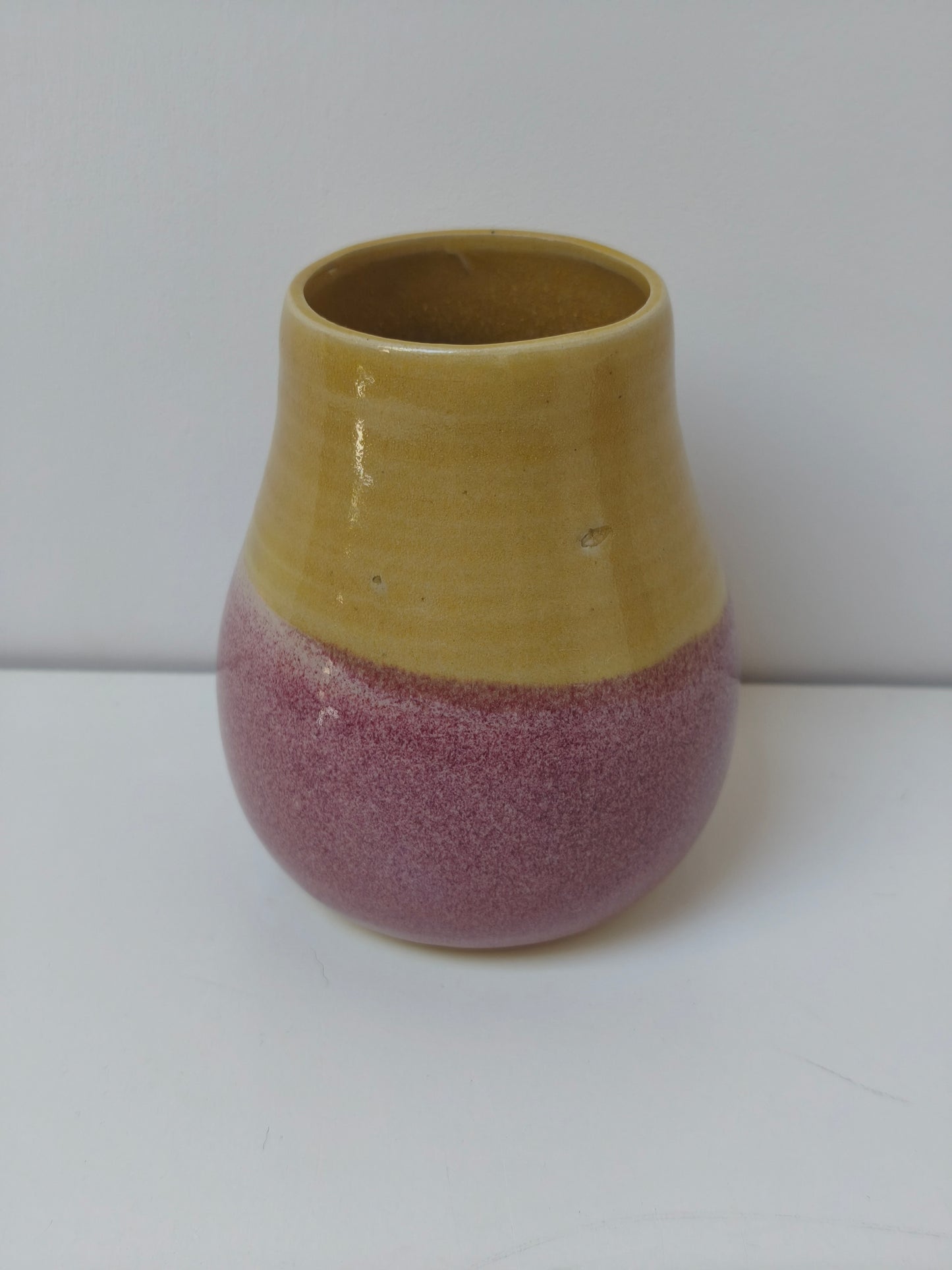 Petit vase Variation – Jaune et Rose