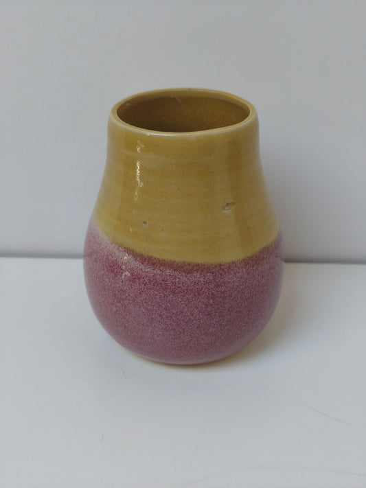 Petit vase Variation – Jaune et Rose