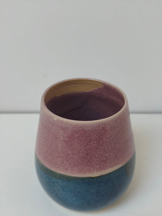Petit vase Variation – Rose et  Bleu "imparfait"n°3