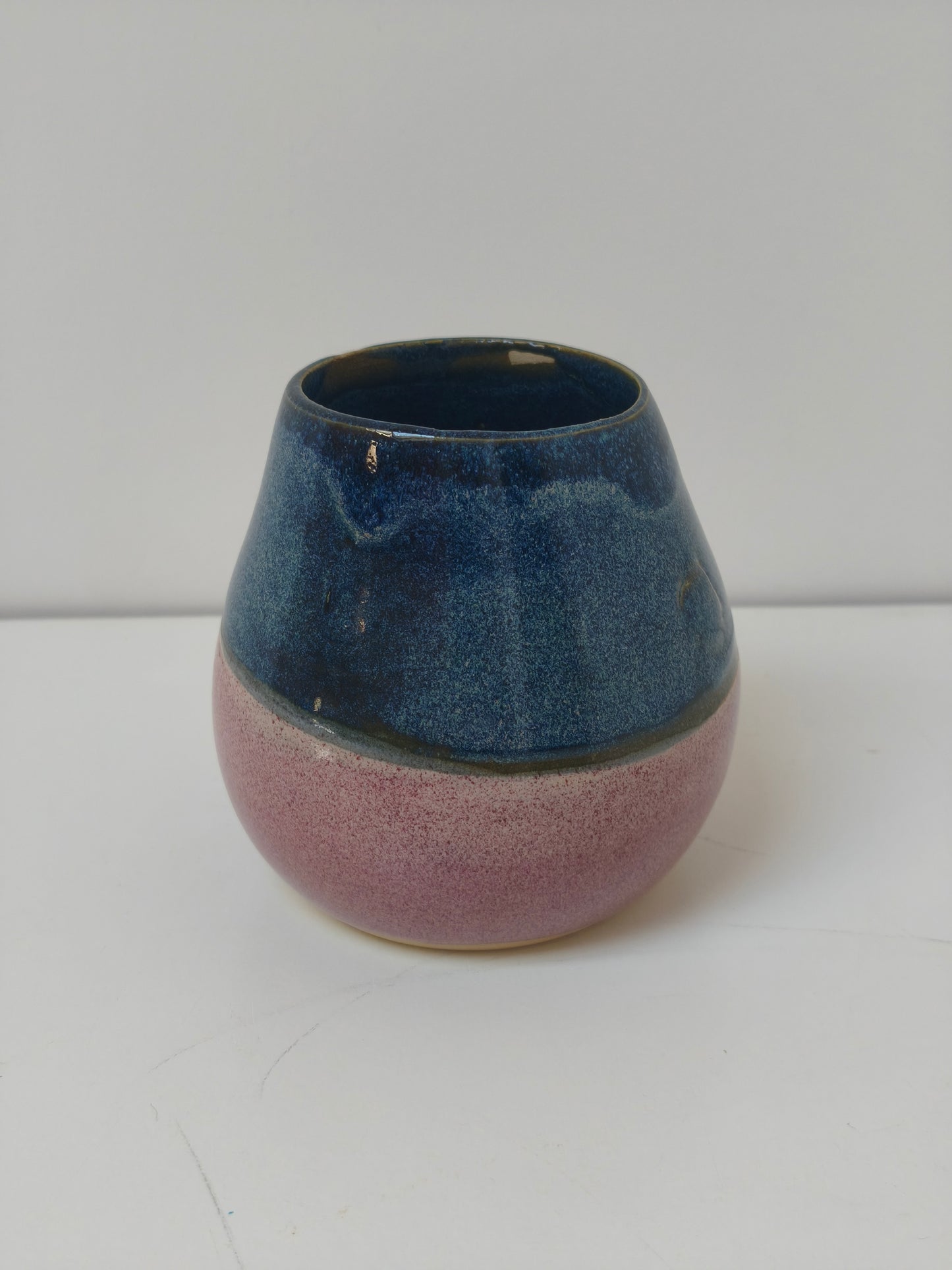 Petit vase Variation Rose et Bleu "imparfait" n°2