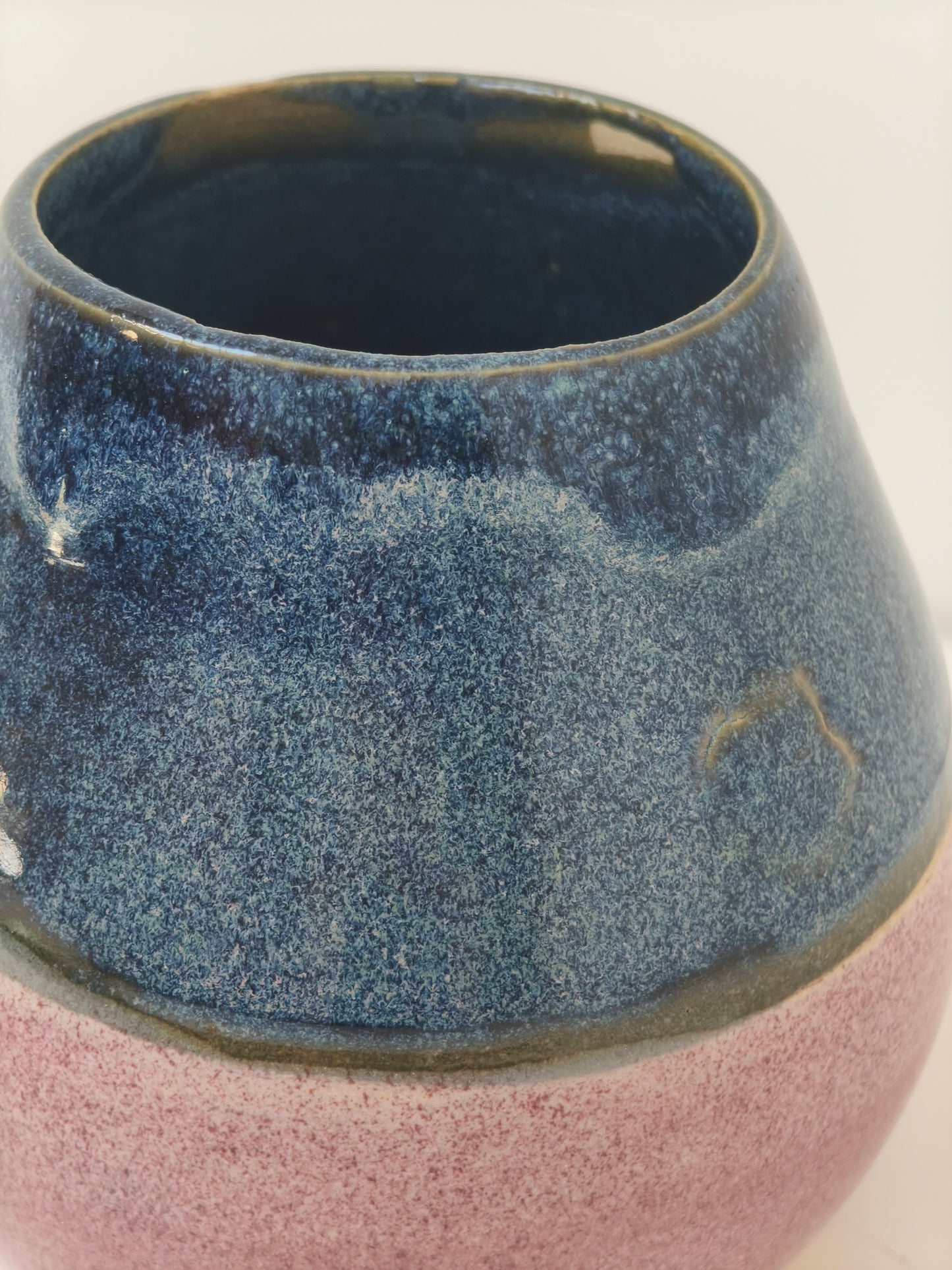 Petit vase Variation Rose et Bleu "imparfait" n°2