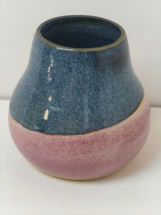 Petit vase Variation Rose et Bleu "imparfait"