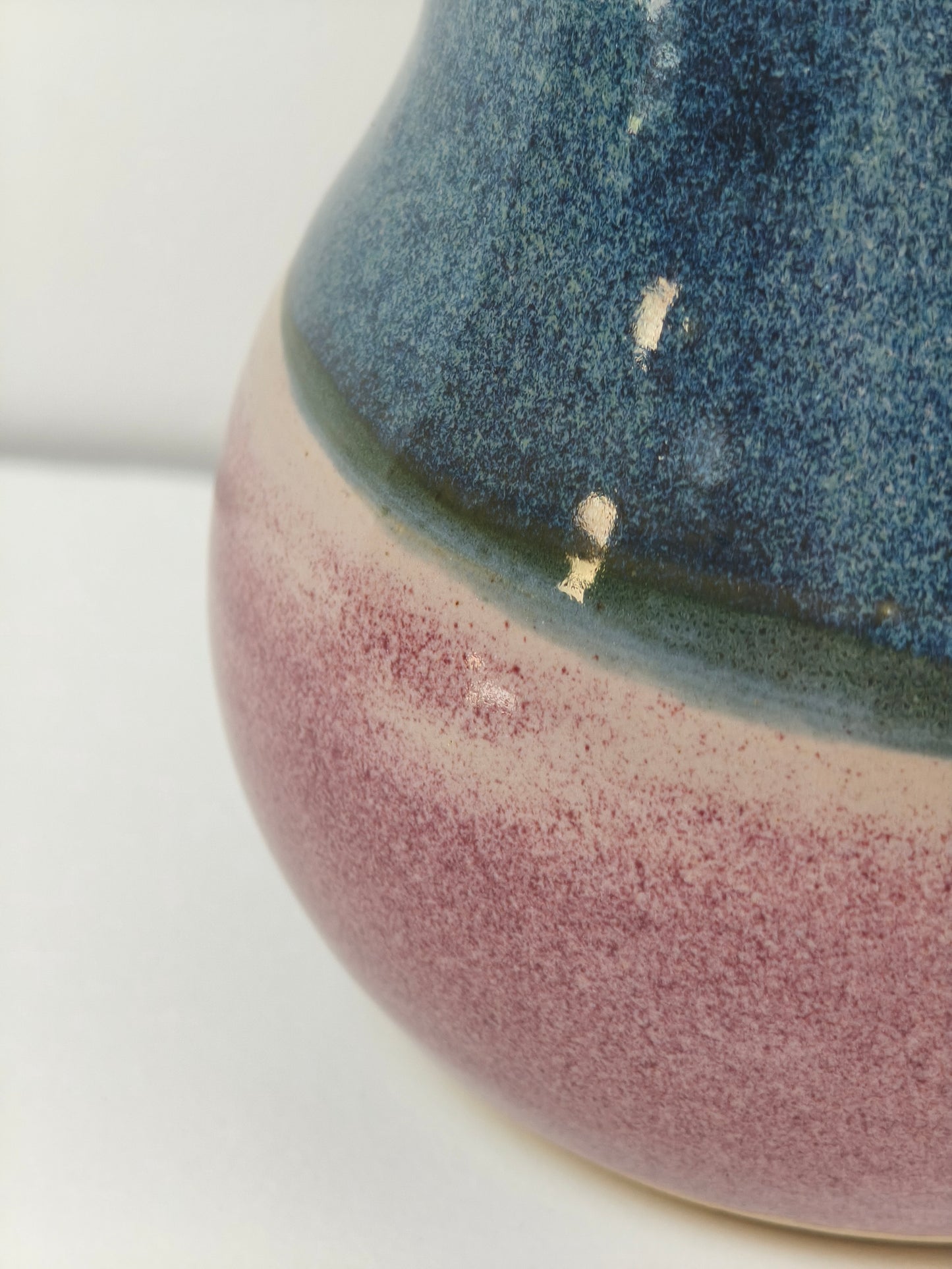 Petit vase Variation Rose et Bleu "imparfait"