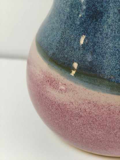 Petit vase Variation Rose et Bleu "imparfait"